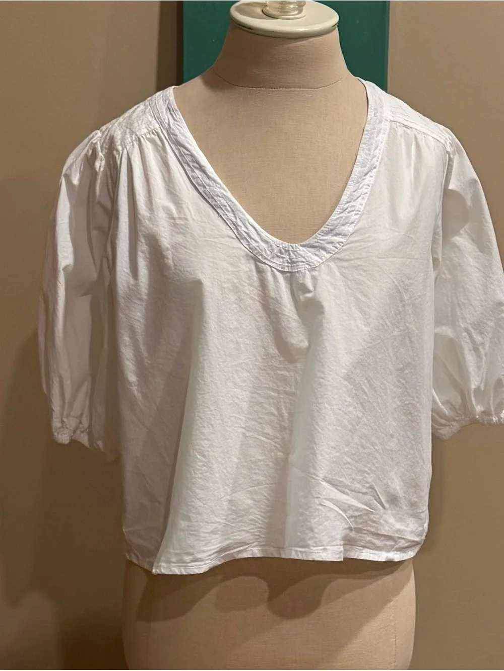 Anthropologie crisp white